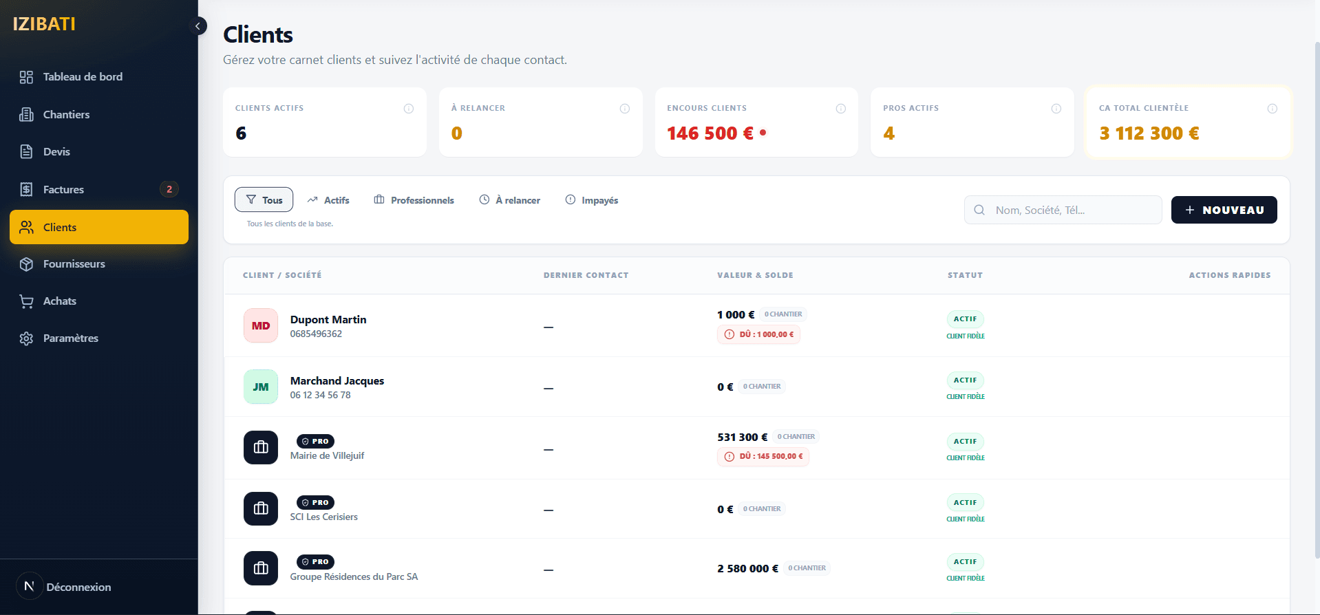 Aperçu mobile IZIBATI